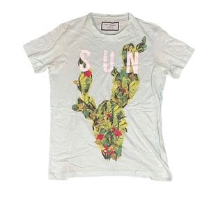 ZARA Seagreen Sun tee